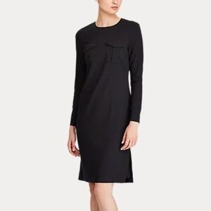 Polo‎ Ralph Lauren Black Long-Sleeve Cocktail Dress 4 NWT